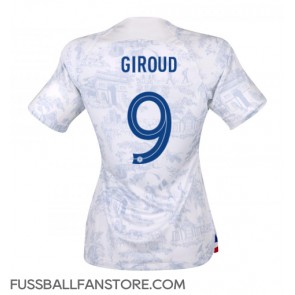 Frankreich Olivier Giroud #9 Replik Auswärtstrikot Damen WM 2022 Kurzarm